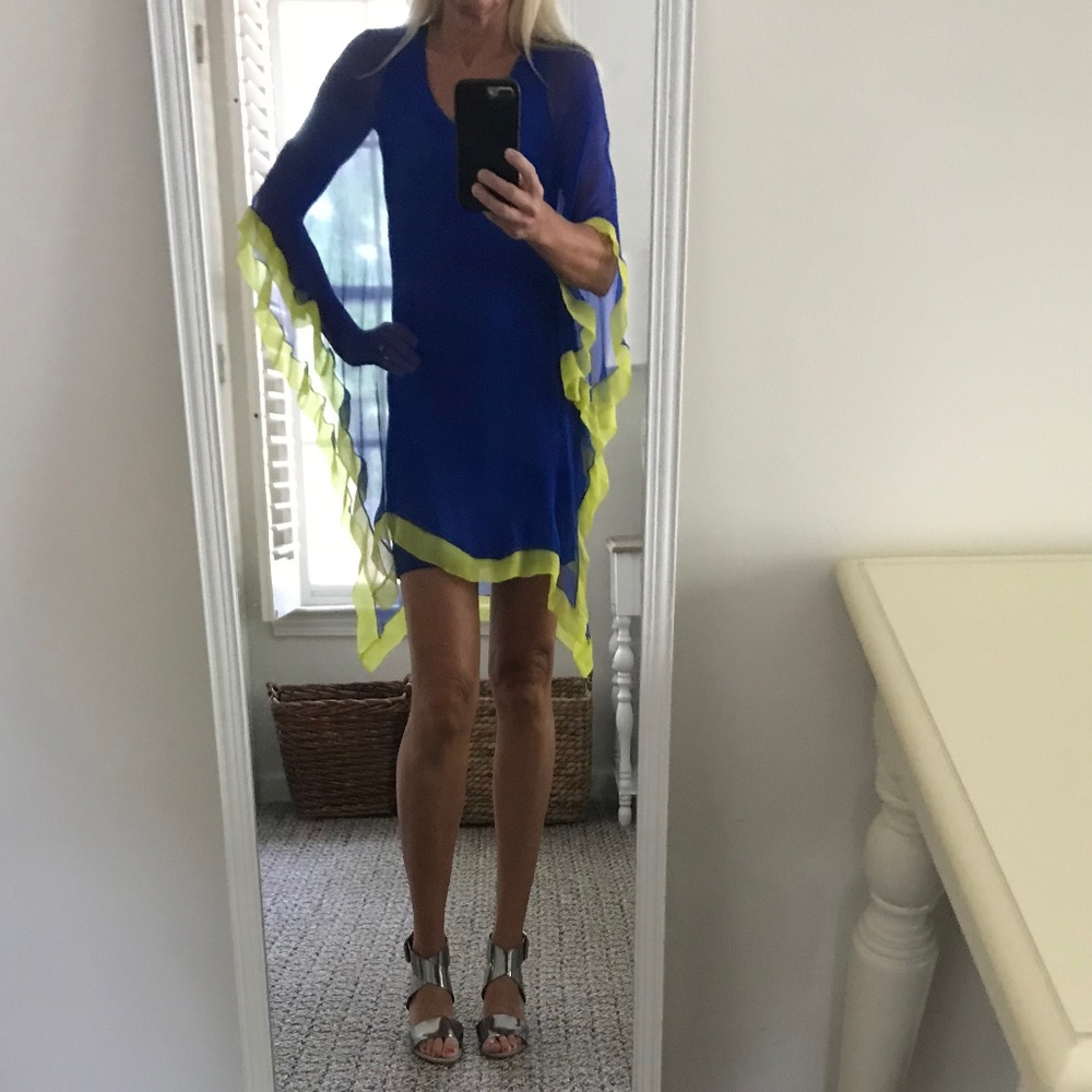 Analili Ariel V Neck Open Drape Dress